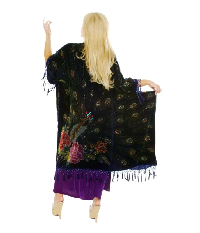  Sales ClothesWestern Fashion Black Peacock Caftan Sales Clothes