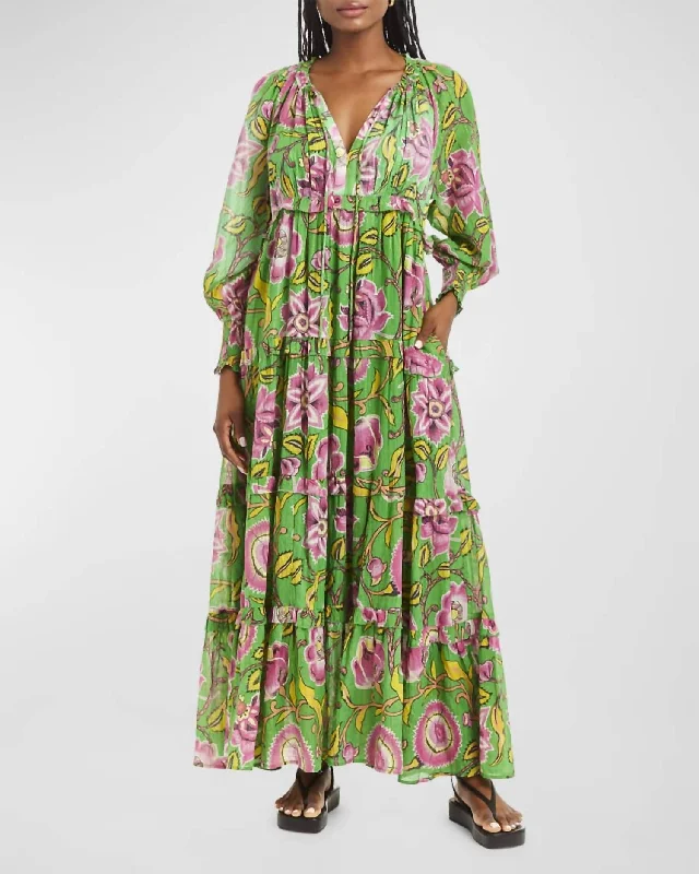  Affordable Fashion for WomenTessa Dress in Irena Kelly Green Print Affordable Fashion for Women