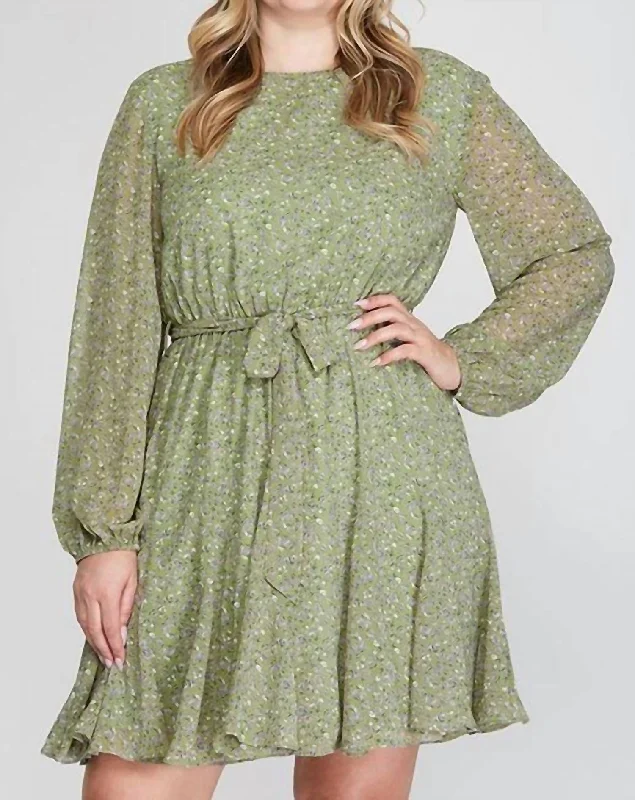  Women's Clothing For Everyday WearSage And Lavender Dress In Green Women's Clothing For Everyday Wear