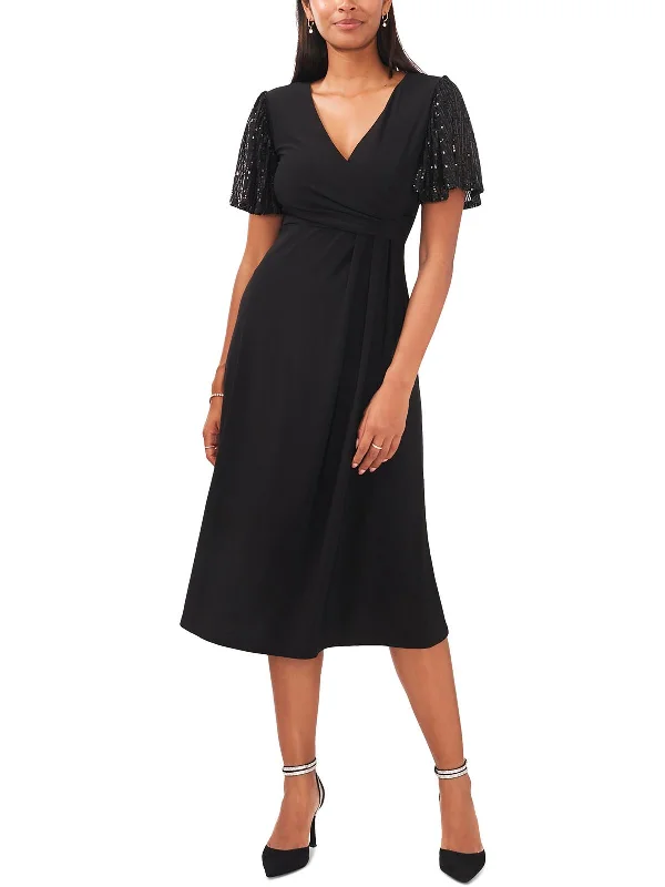  Affordable Women's Clothing Sale OnlineWomens Surplice Midi Cocktail And Party Dress Affordable Women's Clothing Sale Online