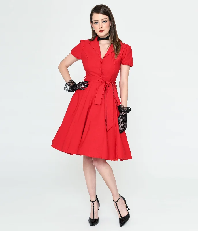  Women's High-Fashion ClothesLady In Red Monroe Swing Dress Women's High-Fashion Clothes