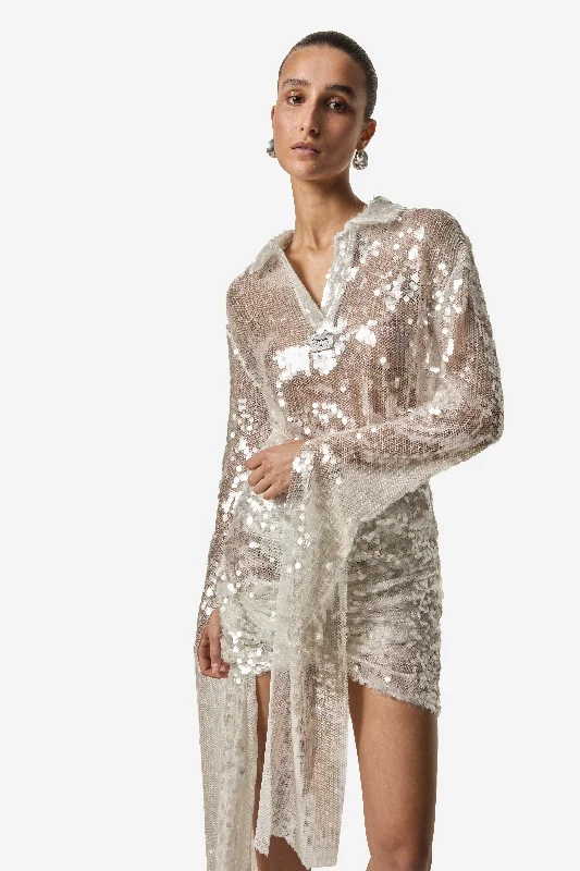  Limited Time OfferKnotted Sequins Dress Limited Time Offer