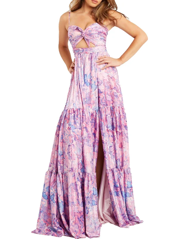  Women's ApparelWomens Printed Long Evening Dress Women's Apparel