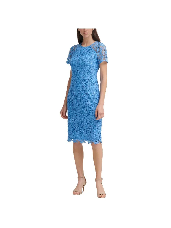  Women's Luxury GarmentsWomens Lace Midi Sheath Dress Women's Luxury Garments