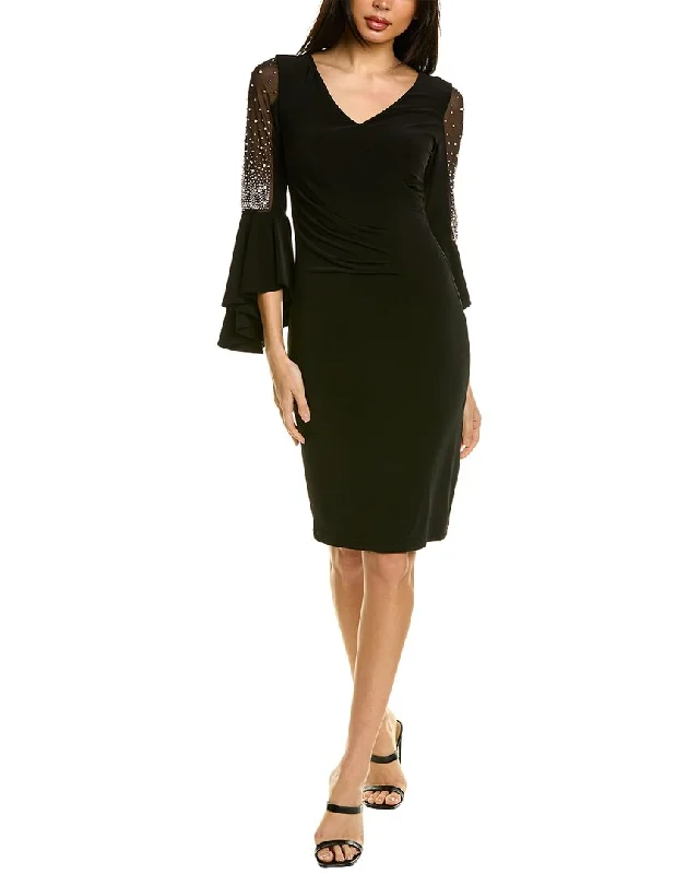  Women's Travel ApparelJoseph Ribkoff Bell-Sleeve Sheath Dress Women's Travel Apparel