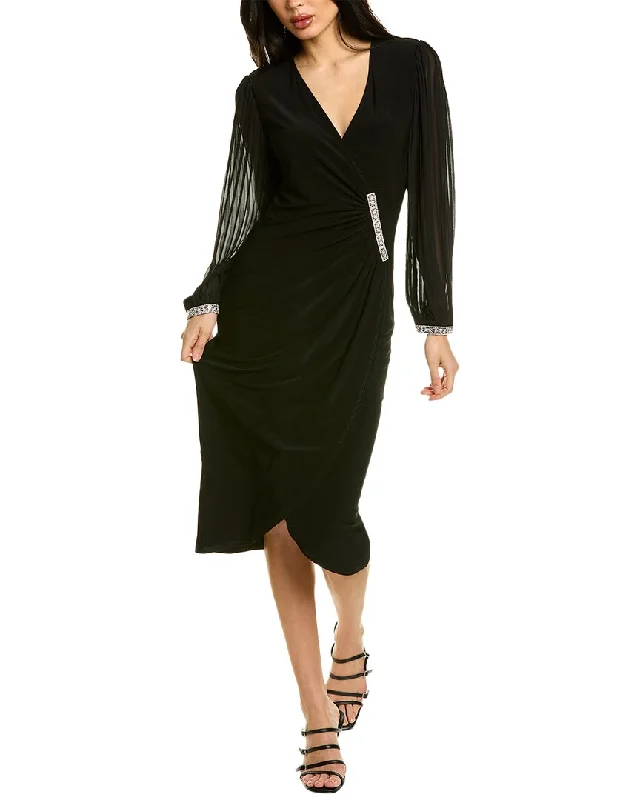  Women's Holiday ApparelJoseph Ribkoff Faux Wrap Dress Women's Holiday Apparel