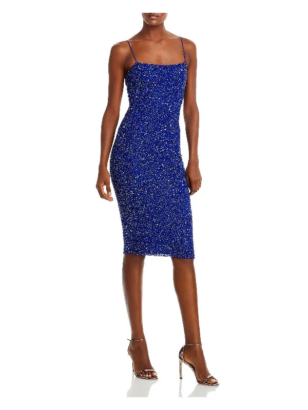  Women's Fashion-Forward ApparelPrim Womens Sequined Midi Cocktail and Party Dress Women's Fashion-Forward Apparel