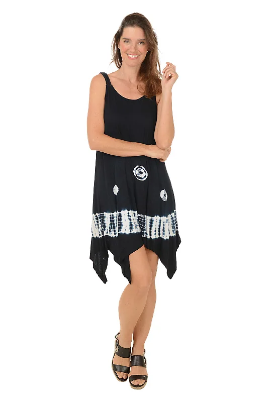  Women's Holiday AttireDouble Braided Strap Shibori Dress Women's Holiday Attire