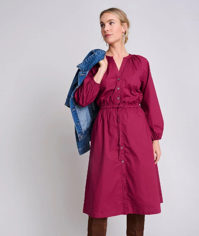  Women's Outerwear for All Weather ConditionsStretch Cotton Midi Farrah Dress - FINAL SALE Women's Outerwear for All Weather Conditions