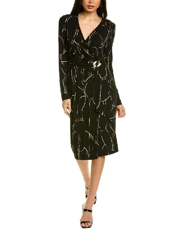  Women's Luxury ApparelJoseph Ribkoff Faux Wrap Dress Women's Luxury Apparel