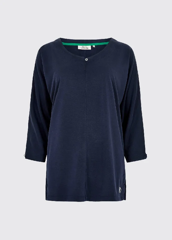  Women's Professional GarmentsMountlucas 3/4 sleeve Top - Navy Women's Professional Garments