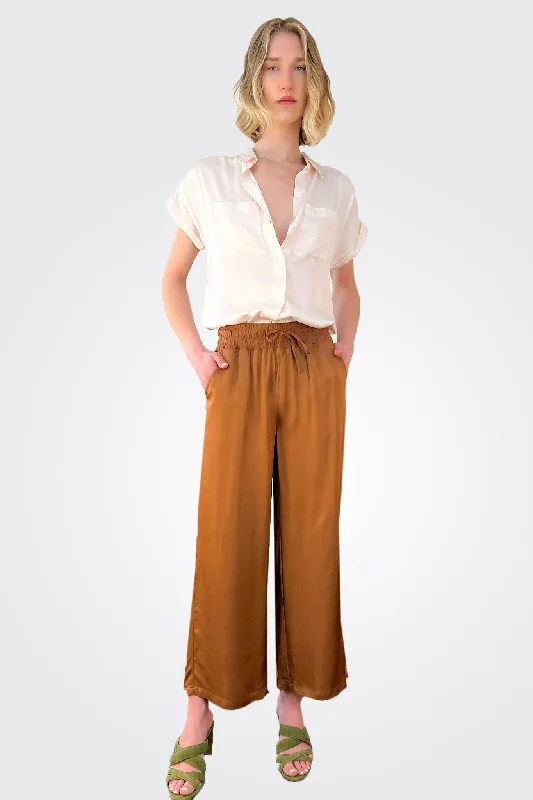  Plus Size Women WearOrti Pants - Summer Brown Plus Size Women Wear