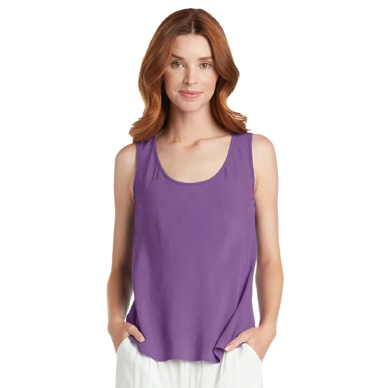  Elegant Women's Evening GarmentsSolid Tank Top - Plum Elegant Women's Evening Garments