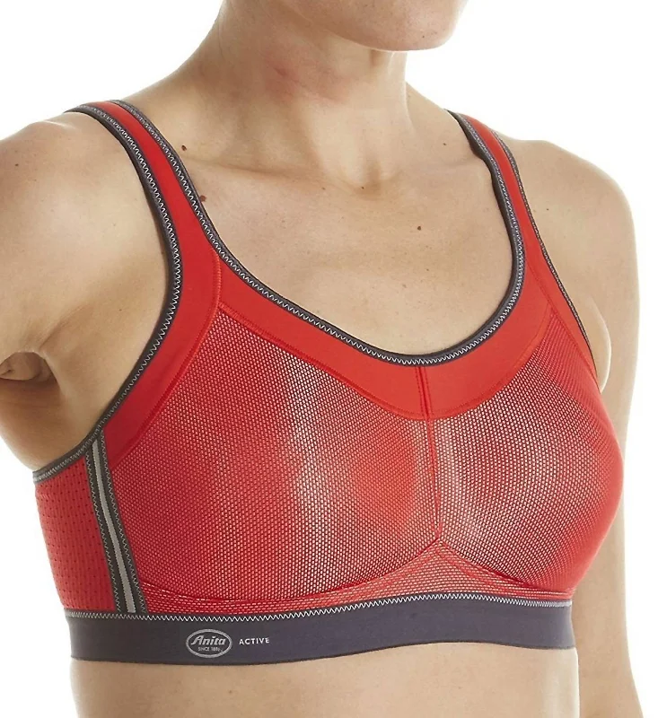  Women's Wardrobe ApparelActive Momentum Wire Free Sports Bra In Red Women's Wardrobe Apparel