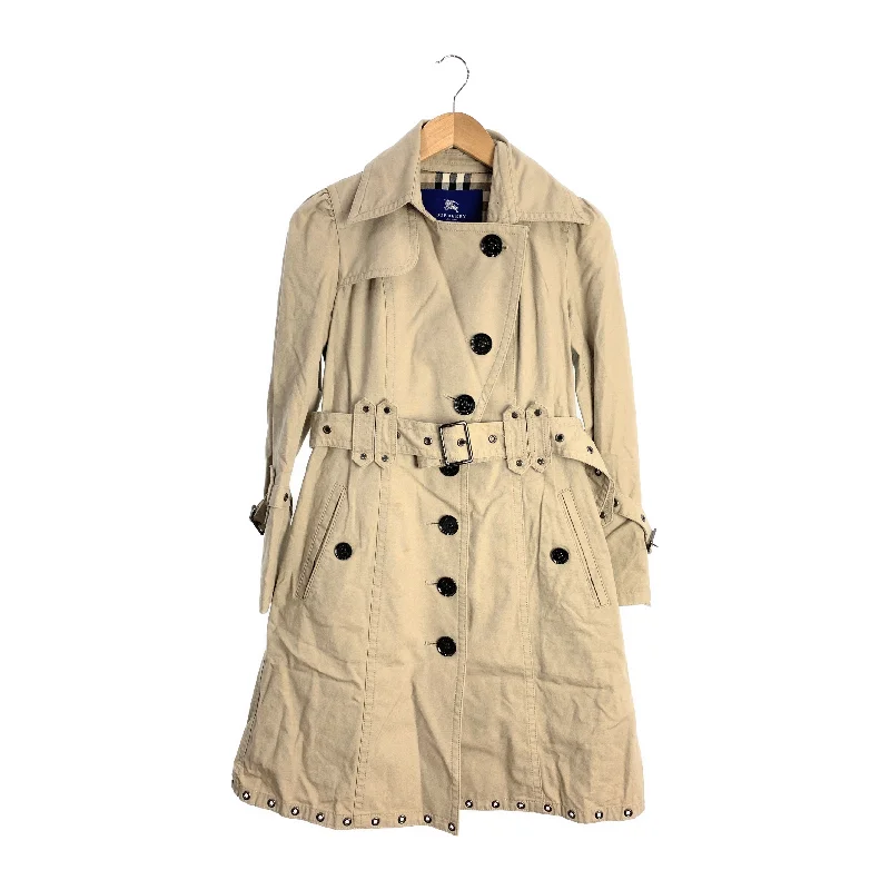  Women's Fashion ClothingBURBERRY BLUE LABEL/Trench Coat/38/Cotton/FRF12-573-40/Beige Women's Fashion Clothing