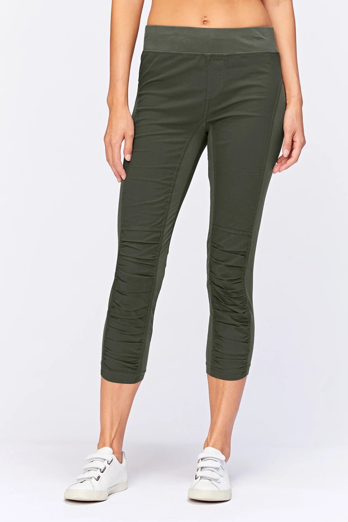  Timeless Women's ClothingJetter Crop Legging - Olive Timeless Women's Clothing