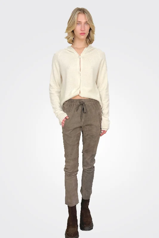  Sustainable Women's ClothesSuede Pants - Clay Sustainable Women's Clothes