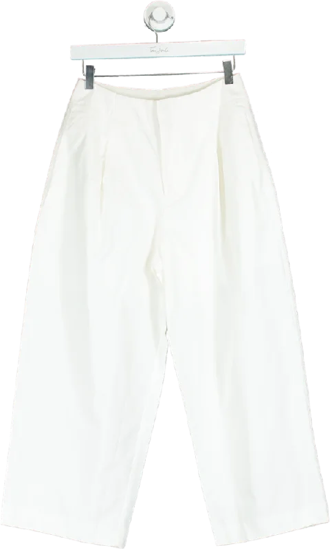  Exclusive Women's Fashion CollectionOther Store White Wide Leg Trousers UK M Exclusive Women's Fashion Collection