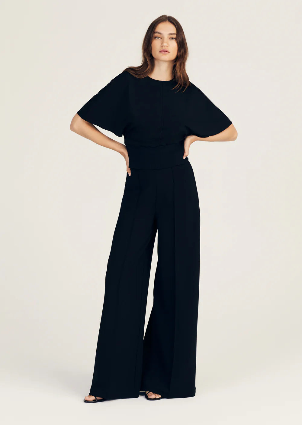  Best Clearance Sales Right NowTempest Wide Leg Knit Trouser - Black Best Clearance Sales Right Now