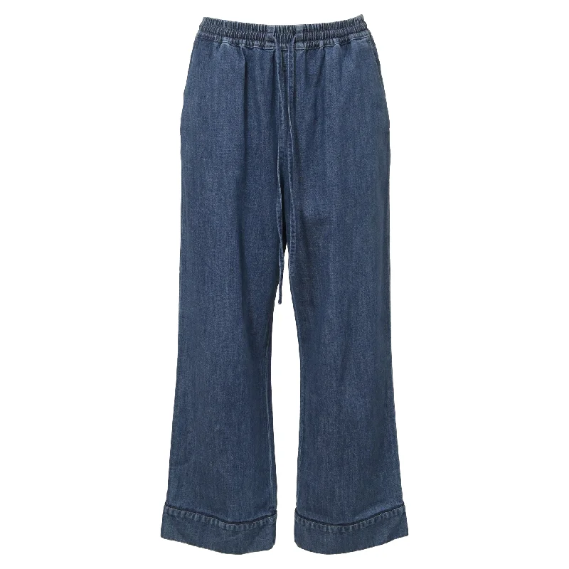  Clothing SalesValentino Drawstring Jeans in Blue Denim Clothing Sales