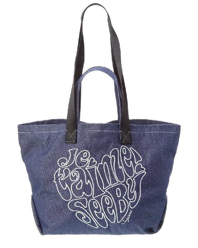  Women's Trendy AttireSee by Chloé Je T'aime Denim Tote Women's Trendy Attire