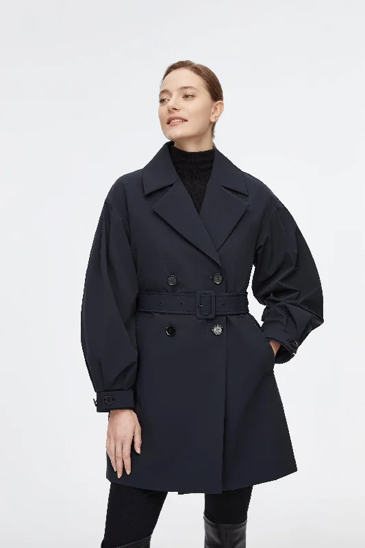  Stylish Dresses for WomenDropped Shoulder Detachable Goose Down Trench Coat Stylish Dresses for Women