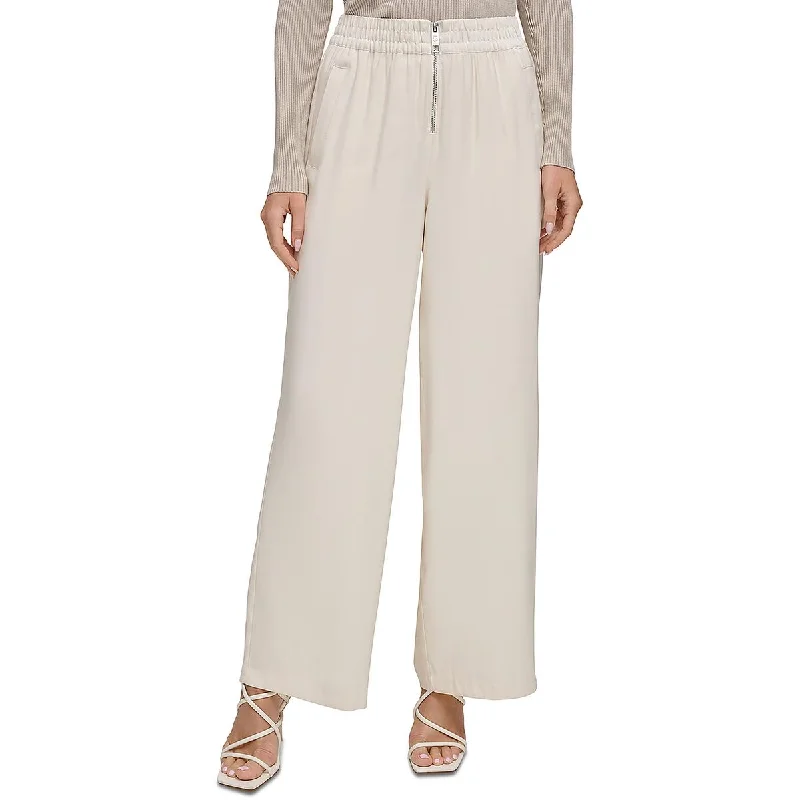  Big Sale EventWomens Ruched High Rise Wide Leg Pants Big Sale Event