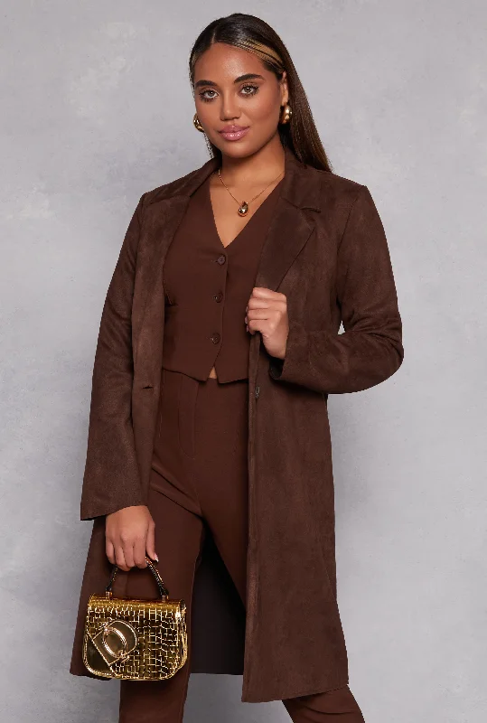  Easygoing Women's StyleAmbiance Faux Suede Coat Easygoing Women's Style