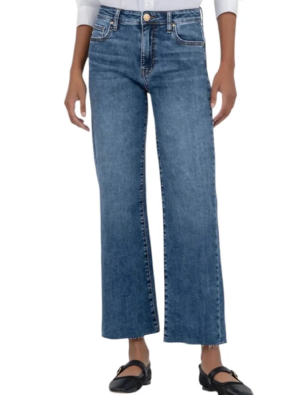  Sales ClothesCharlotte High Rise Wide Leg Jeans In Commendatory With Medium Base Wash Sales Clothes