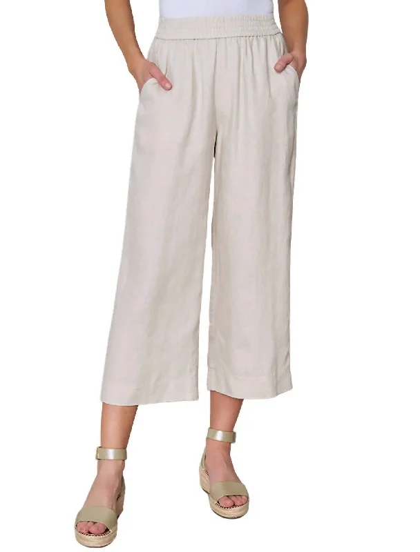  Women's Comfortable Lounge AttireCity Pants In Flax Women's Comfortable Lounge Attire