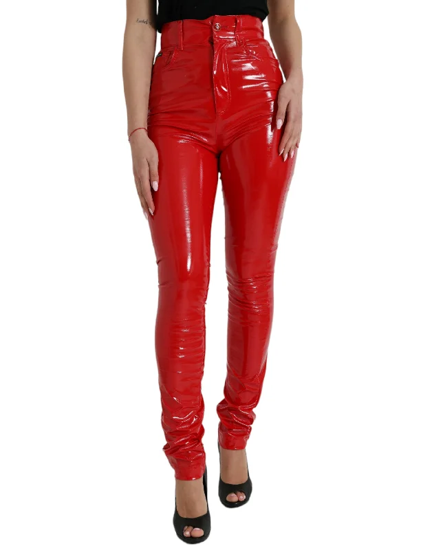  Plus Size Women WearDolce & Gabbana Chic  High Waist Skinny Women's Pants Plus Size Women Wear