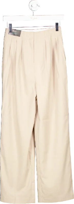  Women's Plus-Size ClothesNext Beige Straight Trousers UK 6S Women's Plus-Size Clothes