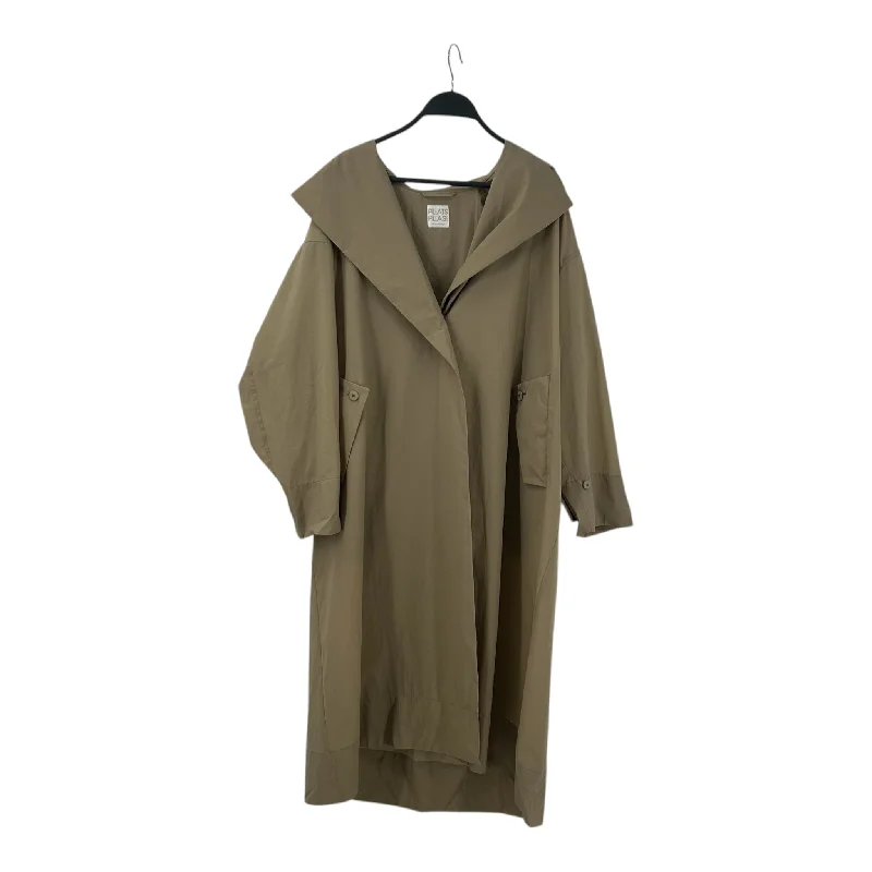  Women's Vacation OutfitPLEATS PLEASE ISSEY MIYAKE/Trench Coat/3/Beige/Nylon Women's Vacation Outfit