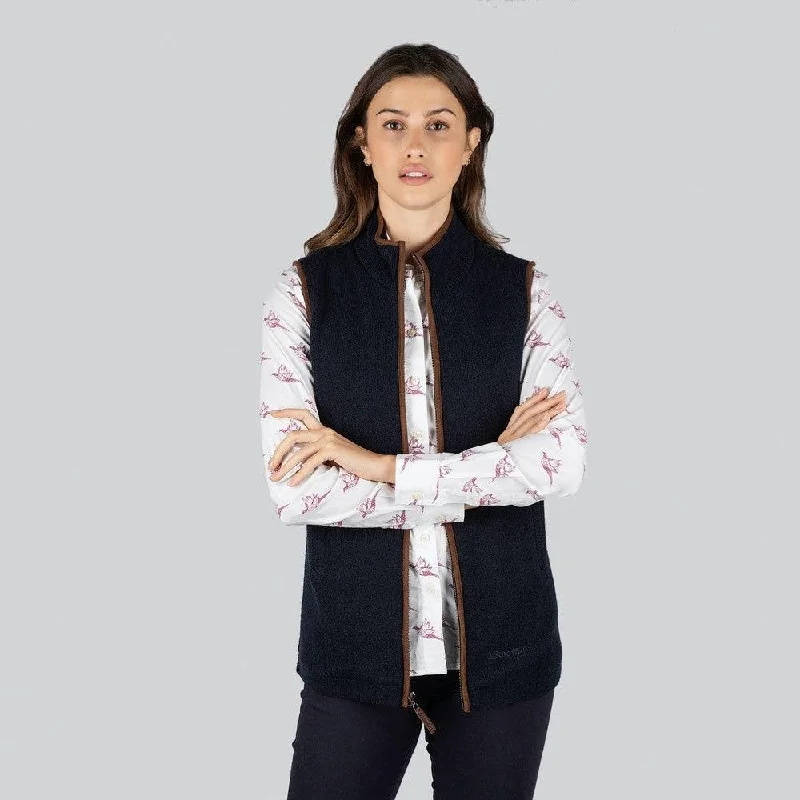  Women's Vintage-Inspired OutfitSchoffel Women's Lambswool Aerobloc Gilet Navy Mole Women's Vintage-Inspired Outfit