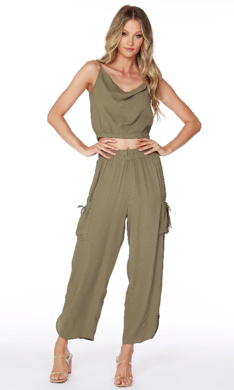  Women's Transitional AttireSide Pocket Pant - Oregano Women's Transitional Attire