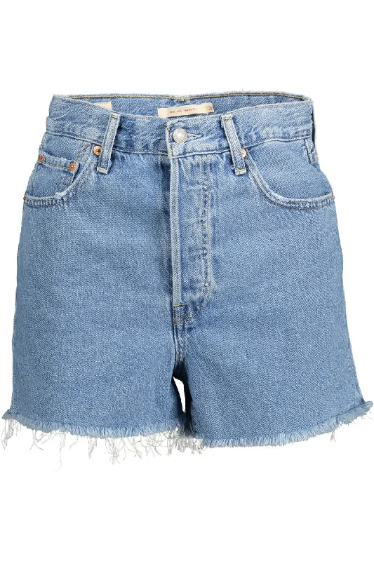  Casual WearLevi's Chic Fringed Hem blue Shorts in  Women's blue Casual Wear