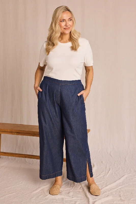  Online Boutiques ClothingCamille Chambray Pant in Dark Wash Online Boutiques Clothing