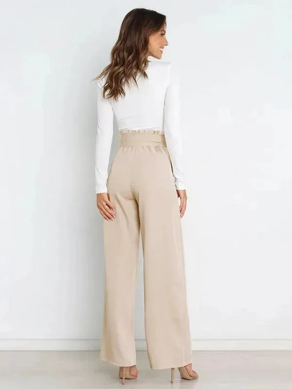  Holiday DiscountHigh Waist Wide Leg Women Pants Holiday Discount