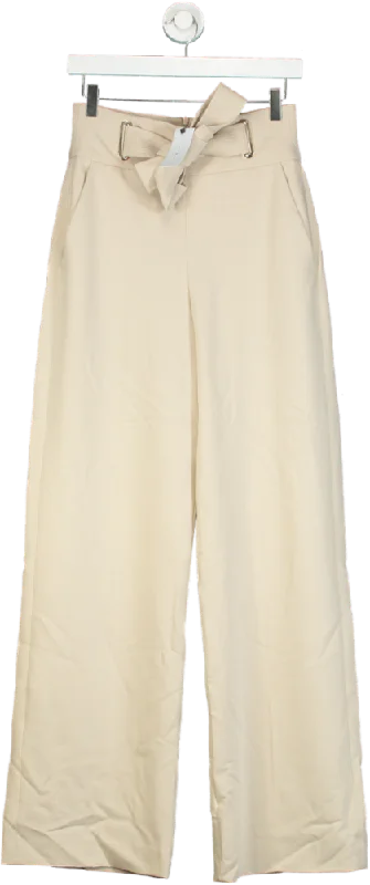  Women's Outfit For The OfficeKaren Millen Camel Tailored Eyelet Detail Belted Straight Leg Trousers UK 6 Women's Outfit For The Office