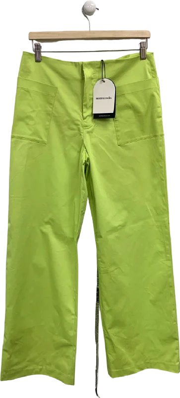  Early Bird OfferMistress Rocks Lime Leaf Relaxed Fit Trousers UK M Early Bird Offer