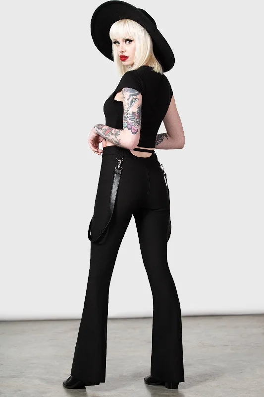  Women's High-Fashion GarmentsCutout Bondage Trousers Women's High-Fashion Garments