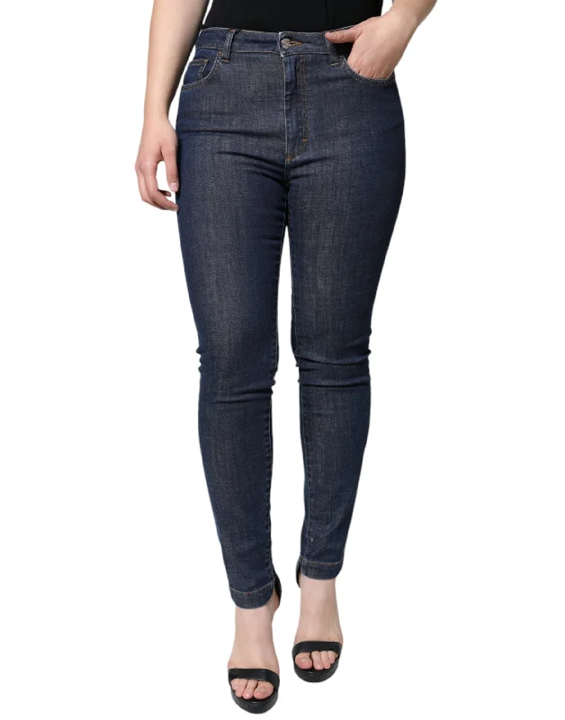  Online Boutiques BestDolce & Gabbana   QUEEN Cotton Skinny  Women's Jeans Online Boutiques Best