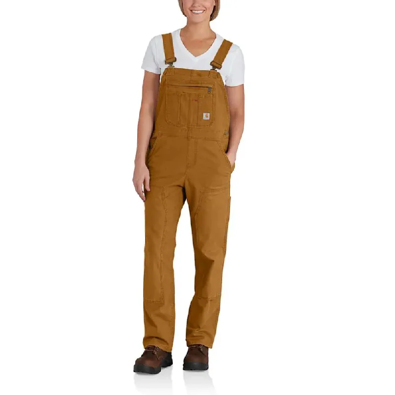  Women's Everyday GarmentsCarhartt 102438 Rugged Flex Loose Fit Canvas Bib Overall Women's Everyday Garments