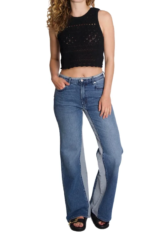  Women's Stylish OuterwearVirgo Wide Leg Jeans In Champlain Women's Stylish Outerwear