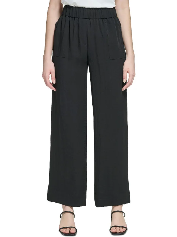  Classic Women's ApparelWomens High Rise Stretch Wide Leg Pants Classic Women's Apparel