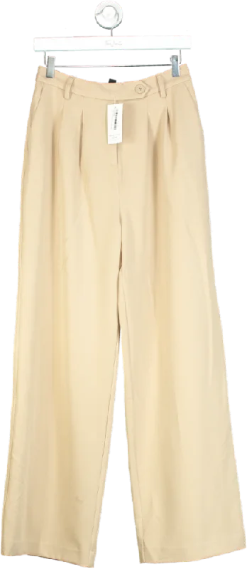  Women's Athleisure ApparelNew Look Beige Wide Leg Trousers UK 10 Women's Athleisure Apparel