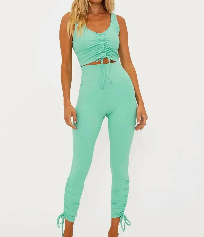  Women's Party ClothesAlessia 7/8 Leggings In Jade Sky Women's Party Clothes