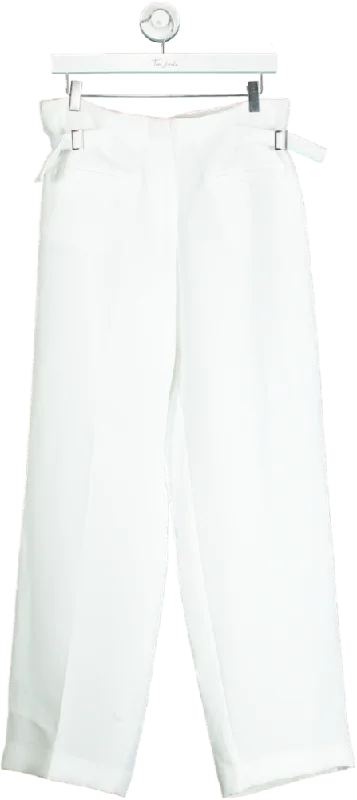  Fashionable Women's Casual ApparelZara White Tailored Trousers UK M Fashionable Women's Casual Apparel