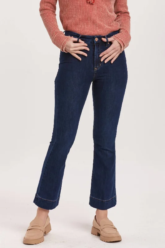  Women's Professional GarmentsJeanne High Rise Cropped Flare Jeans In Star Demand Women's Professional Garments