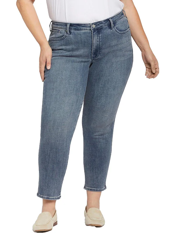  Women's Plus-Size ClothesPlus Stella Womens Tapered Medium Wash Ankle Jeans Women's Plus-Size Clothes